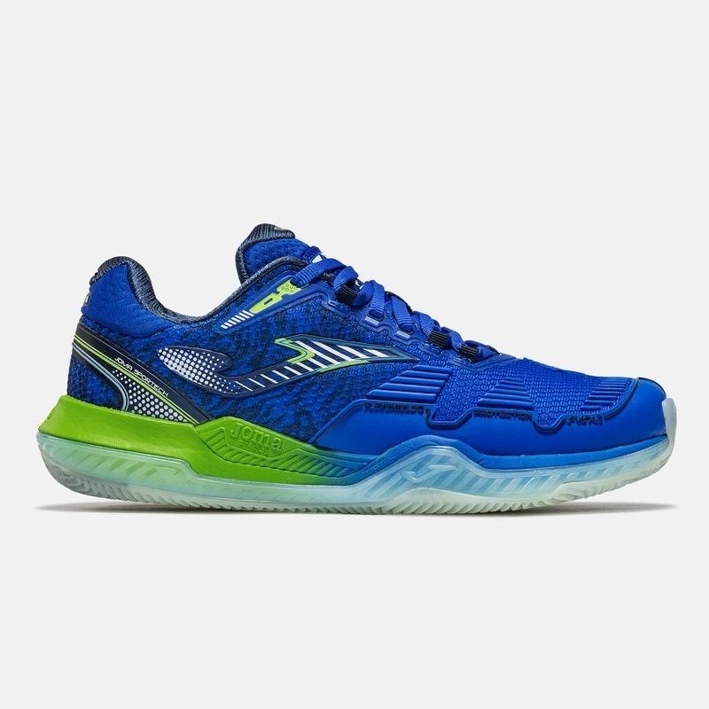 Joma TPOIS2604AC Point Toprak & Sert Kort Erkek Tenis Ayakkabısı Mavi / Lime Yeşili