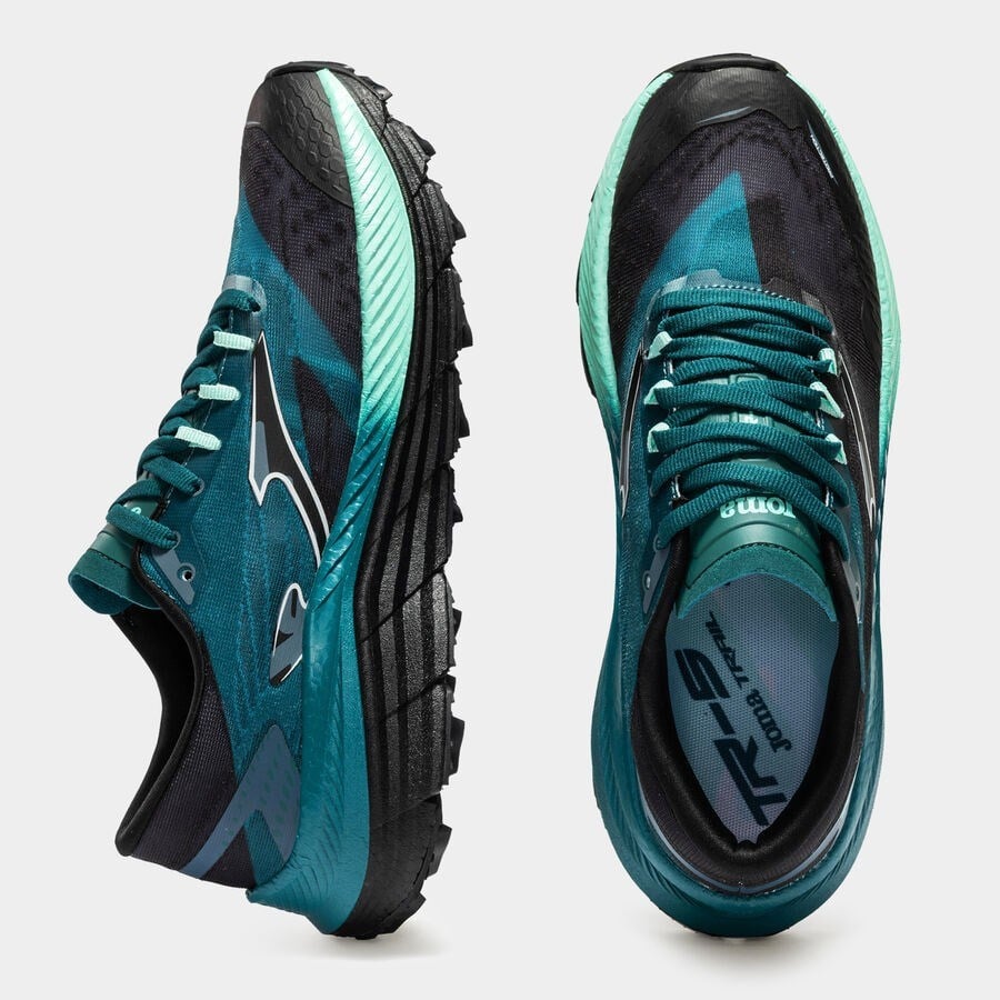 Joma TR-5 Erkek Patika Koşu Ayakkabısı Siyah Turkuaz TKTR5S2601