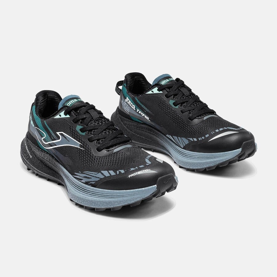 Joma TR-6 Erkek Patika Koşu Ayakkabısı Siyah Turkuaz TKTR6S2601