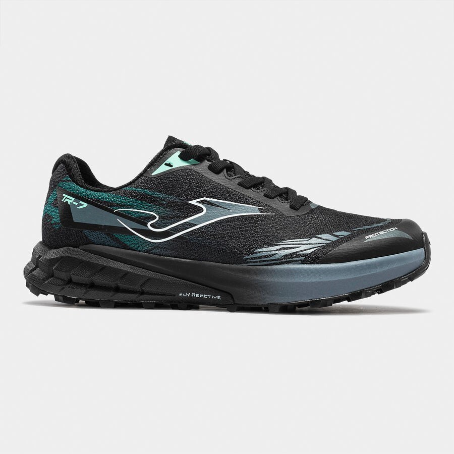 Joma TR-7 Erkek Patika Koşu Ayakkabısı Siyah Turkuaz TKTR7S2601
