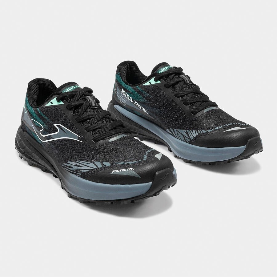 Joma TR-7 Erkek Patika Koşu Ayakkabısı Siyah Turkuaz TKTR7S2601