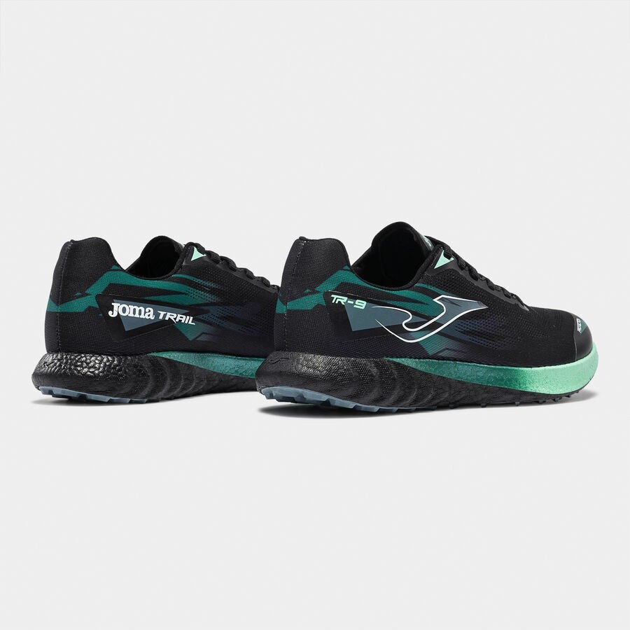 Joma TR-9 Erkek Patika Koşu Ayakkabısı Siyah Yeşil TKTR9S2601