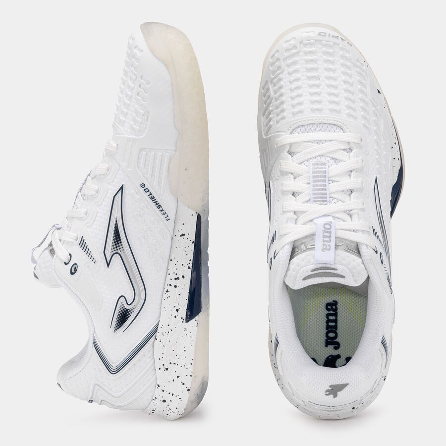 Joma TRALS2602AC Rapid Lady Sert ve Toprak Kort Kadın Tenis Ayakkbısı - Beyaz/Lacivert