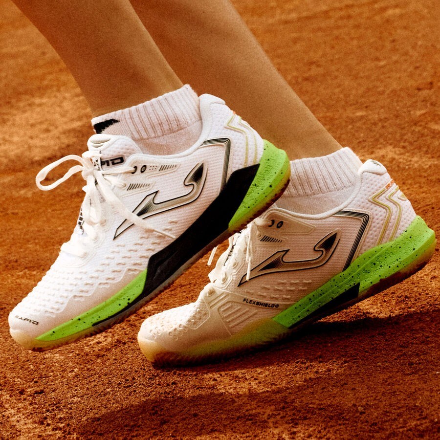 Joma TRALS2602C Rapid Lady Toprak Kort Kadın Tenis Ayakkbısı - Beyaz/Lacivert