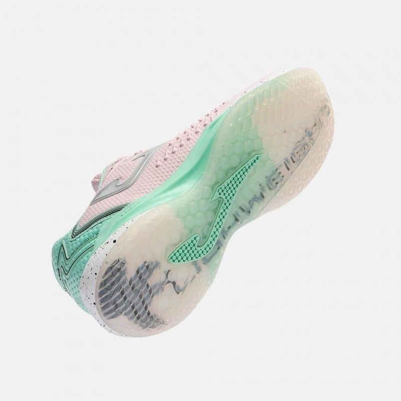 Joma TRALS2613AC Rapid Lady Sert ve Toprak Kort Kadın Tenis Ayakkbısı - Pembe/Yeşil