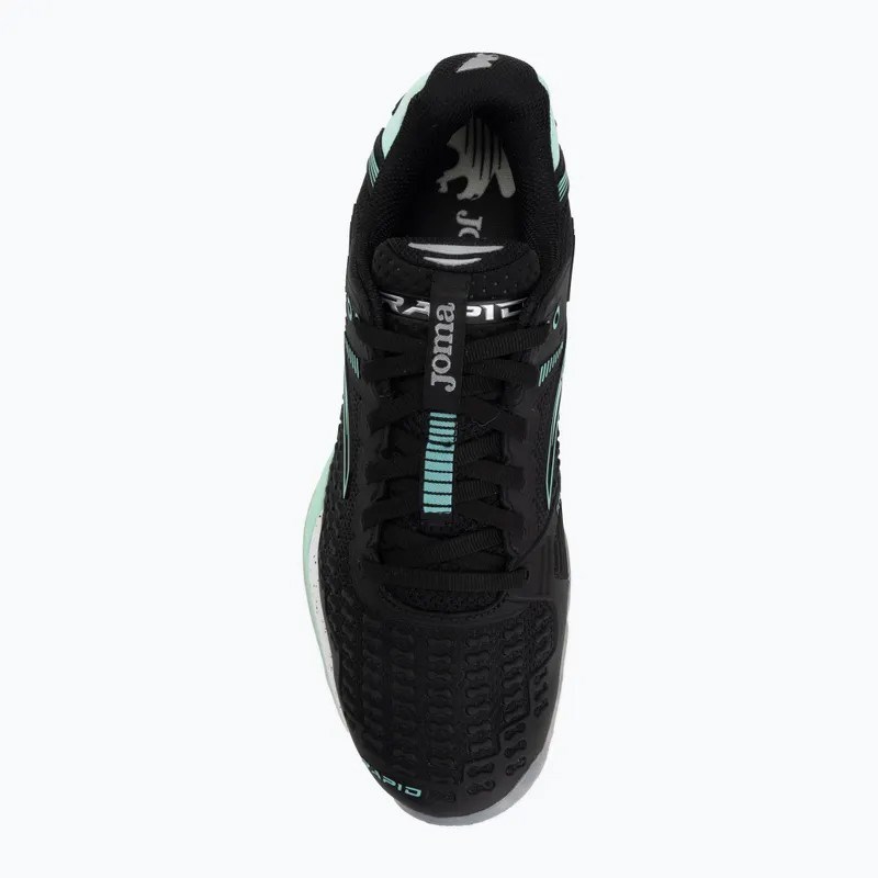 Joma TRAPS2601C Rapid Toprak Kort Erkek Tenis Ayakkabısı - Siyah/Mentol