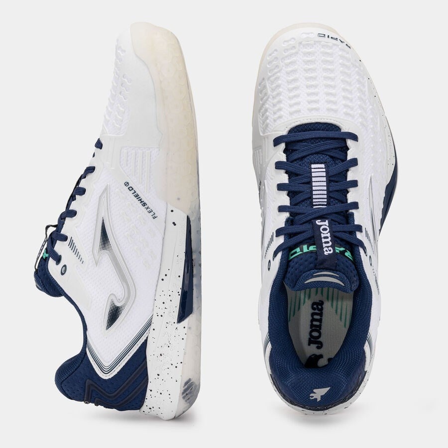 Joma TRAPS2602AC Rapid Sert & Toprak Kort Erkek Tenis Ayakkabısı - Beyaz/Lacivert