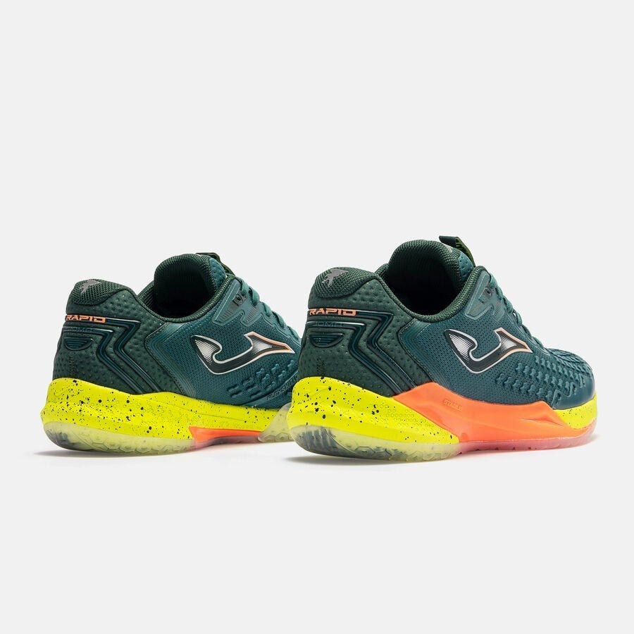 Joma TRAPS2617AC Rapid Sert & Toprak Kort Tenis Ayakkabısı Erkek - Yeşil/Sarı