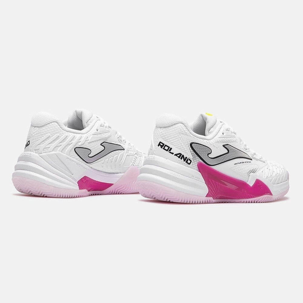 Joma TROLLW2602AC Roland Sert & Toprak Kort Kadın Tenis Ayakkabısı - Beyaz/Pembe
