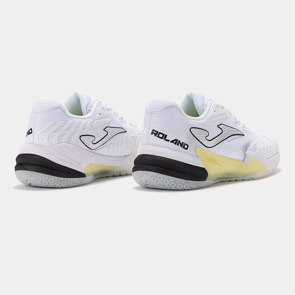 Joma TROLS2602AC Roland Sert & Toprak Kort Erkek Tenis Ayakkabısı - Beyaz/Sarı