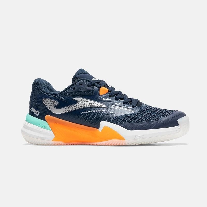 Joma TROLS2603AC Roland Sert & Toprak Kort Erkek Tenis Ayakkabısı - Lacivert/Turuncu