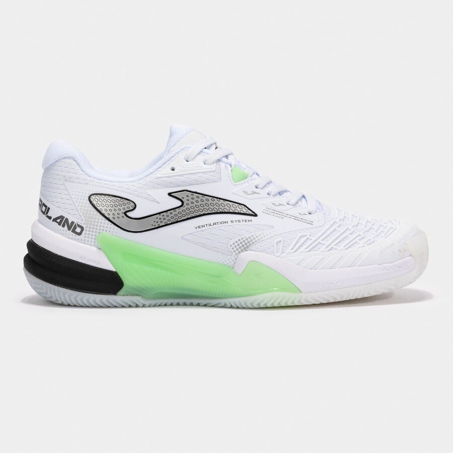 Joma TROLW2502AC Roland Sert & Toprak Kort Erkek Tenis Ayakkabısı - Beyaz