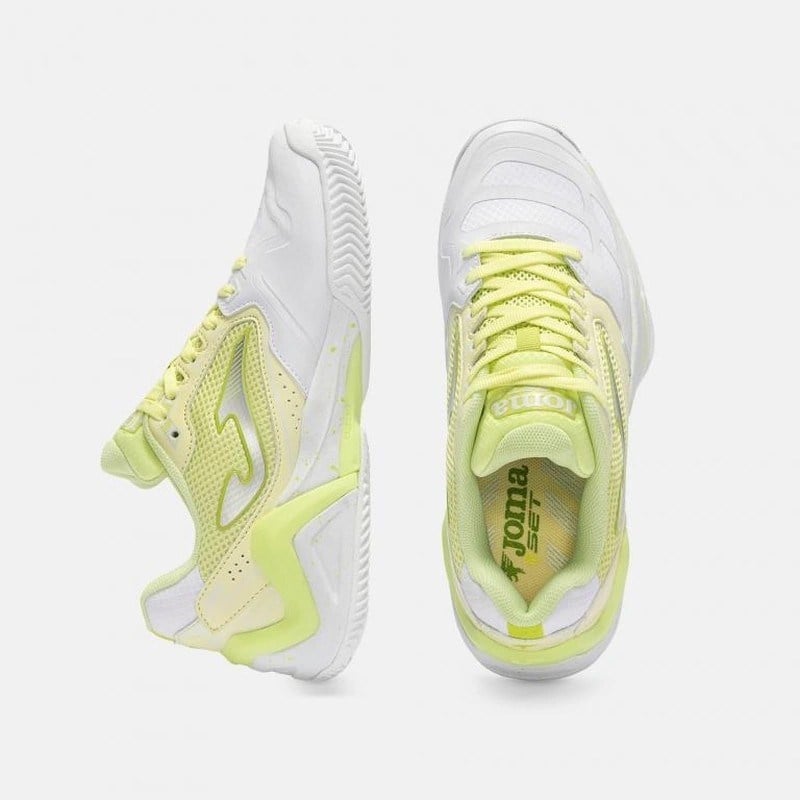 Joma TSELS2611C Set Lady Toprak Kort Kadın Tenis Ayakkabısı Beyaz/Lime
