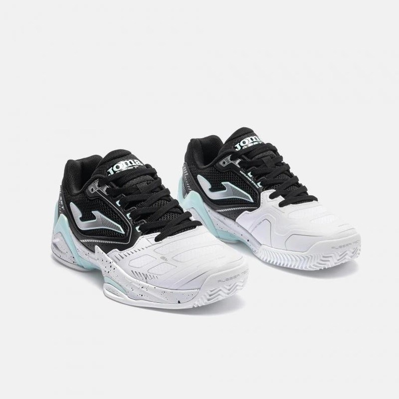Joma TSELS2621AC Set Lady Sert Kort Kadın Tenis Ayakkabısı Beyaz/Siyah