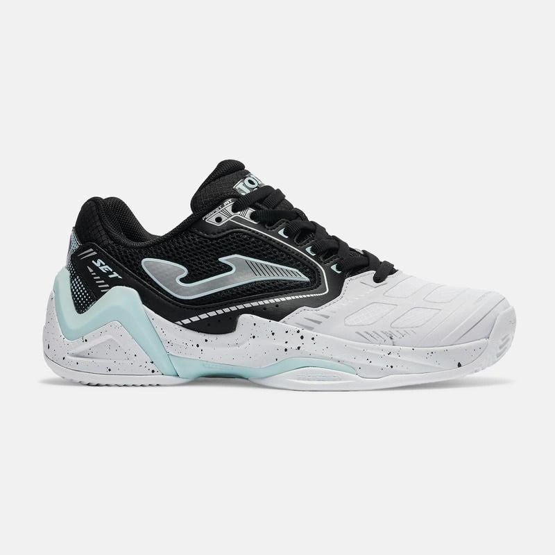 Joma TSELS2621AC Set Lady Sert Kort Kadın Tenis Ayakkabısı Beyaz/Siyah