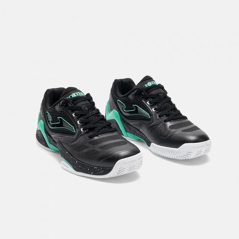 Joma TSETS2601C SET Toprak Kort Erkek Tenis Ayakkabısı Siyah/Yeşil