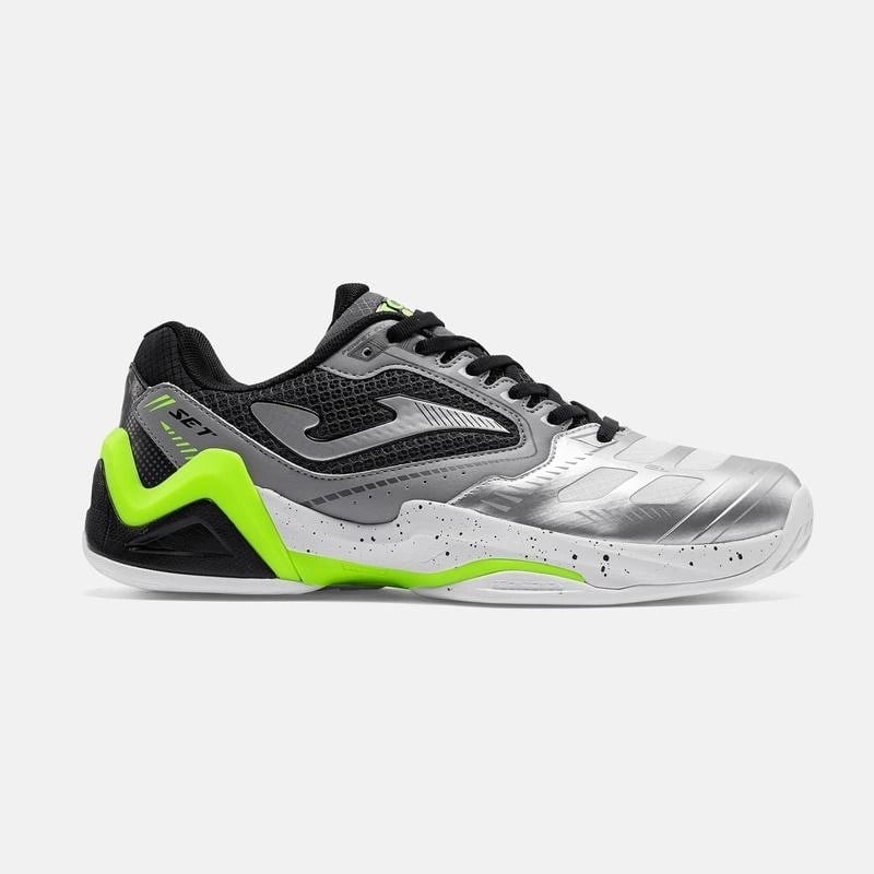 Joma TSETS2612AC SET Sert Kort Erkek Tenis Ayakkabısı Gümüş/Siyah