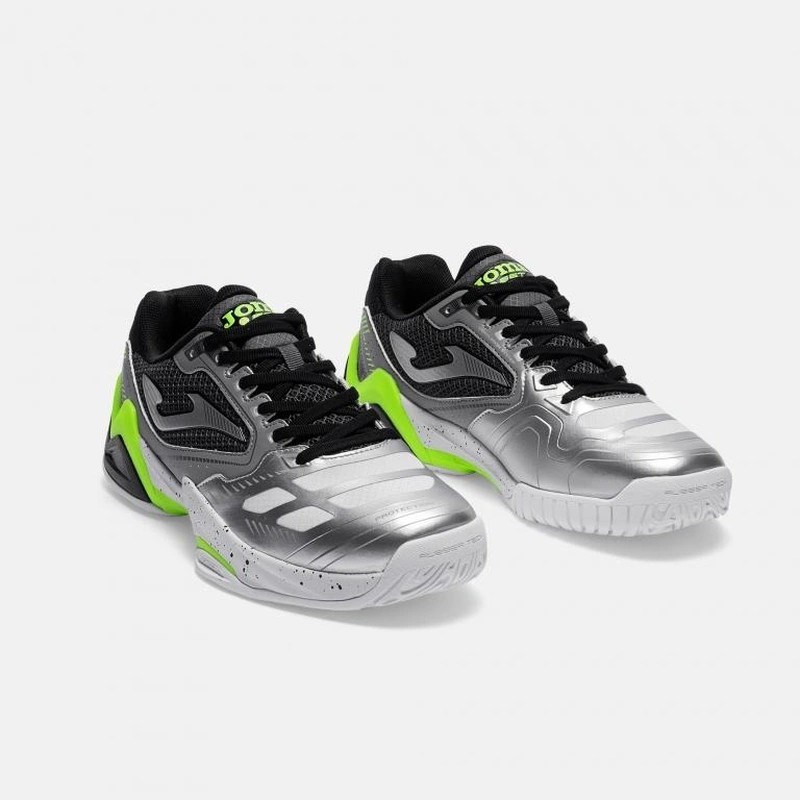 Joma TSETS2612AC SET Sert Kort Erkek Tenis Ayakkabısı Gümüş/Siyah