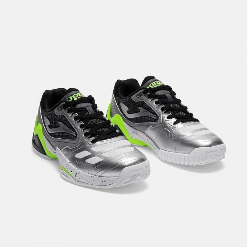 Joma TSETS2612C SET Toprak Kort Erkek Tenis Ayakkabısı Gümüş/Siyah