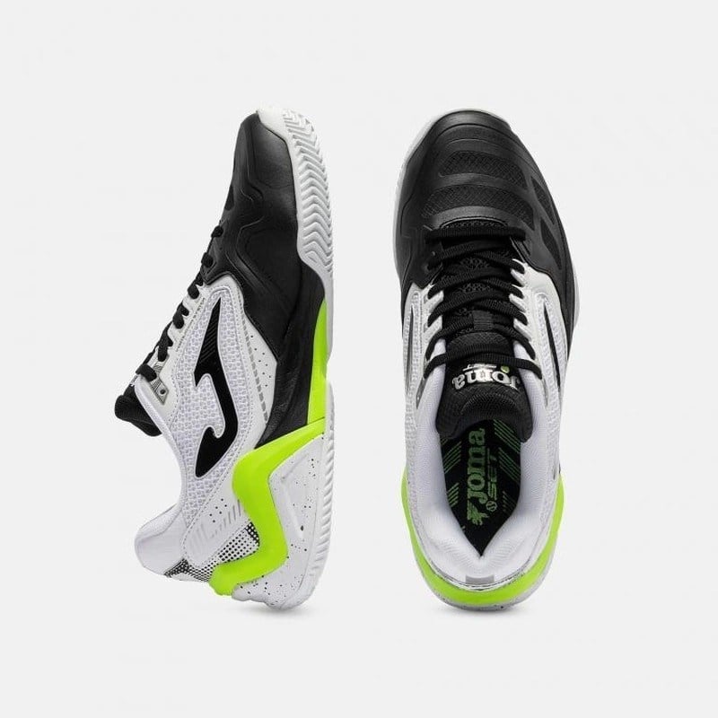 Joma TSETS2632AC SET Sert Kort Erkek Tenis Ayakkabısı Siyah/Beyaz