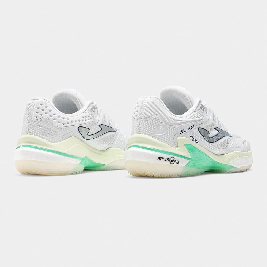Joma TSLALS2602OM Slam Kadın Padel Ayakkabısı Beyaz/Yeşil