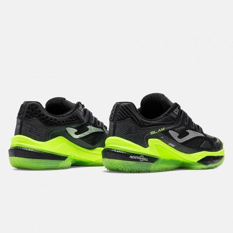 Joma TSLAMS2601OM Slam Erkek Padel Ayakkabısı Siyah/Neon Yeşil