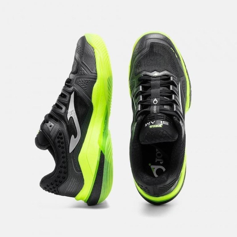Joma TSLAMS2601OM Slam Erkek Padel Ayakkabısı Siyah/Neon Yeşil