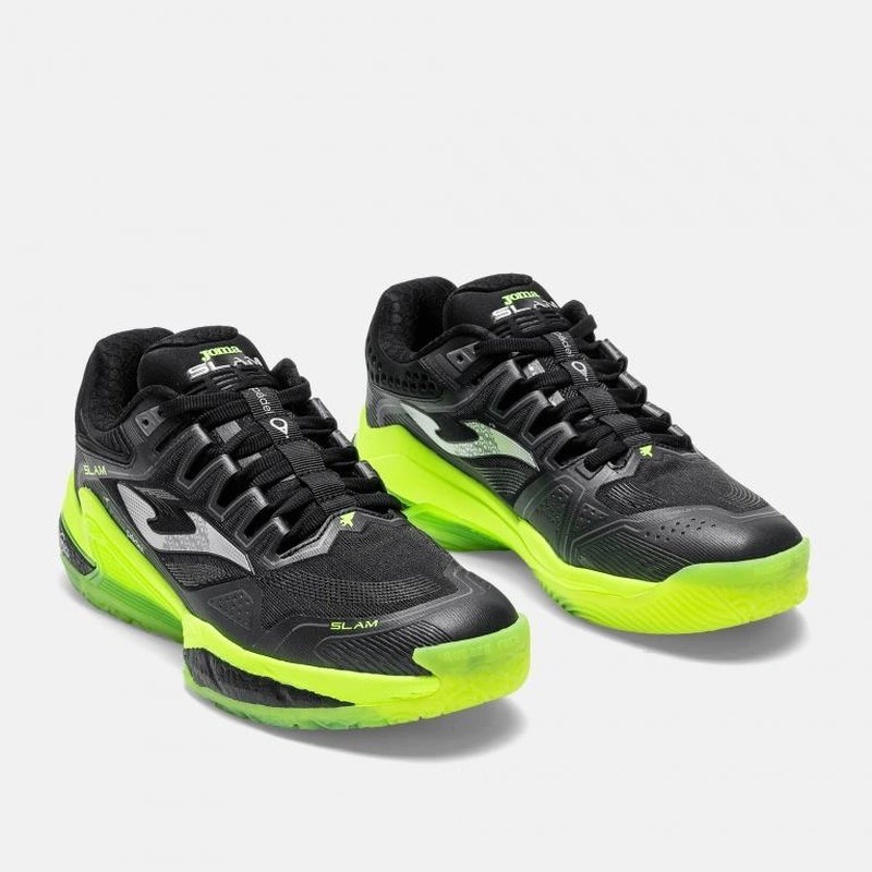Joma TSLAMS2601OM Slam Erkek Padel Ayakkabısı Siyah/Neon Yeşil