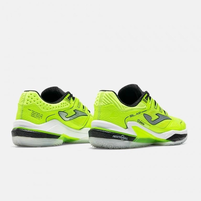Joma TSLAMS2615OM Slam Erkek Padel Ayakkabısı Neon Yeşili/Beyaz