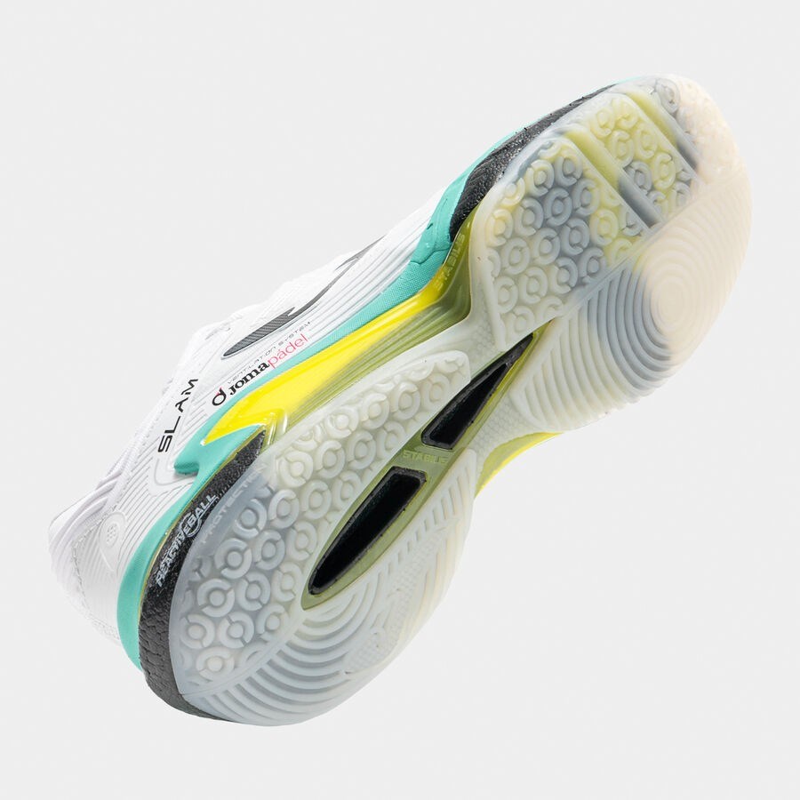 Joma TSLAMS2632OM Slam Erkek Padel Ayakkabısı Beyaz/Sarı