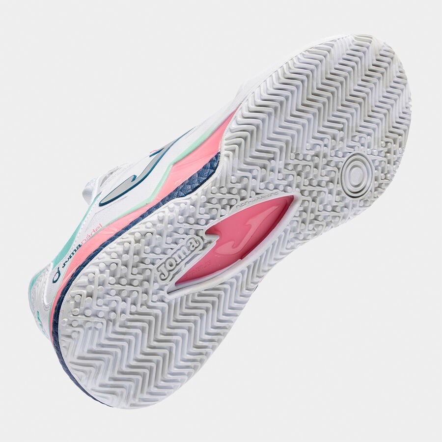 Joma TSPILS2602OM Spin Kadın Padel Ayakkabısı Beyaz/Pembe