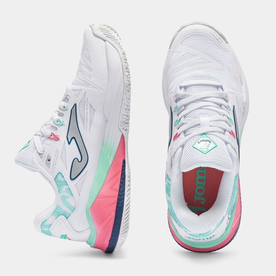 Joma TSPILS2602OM Spin Kadın Padel Ayakkabısı Beyaz/Pembe