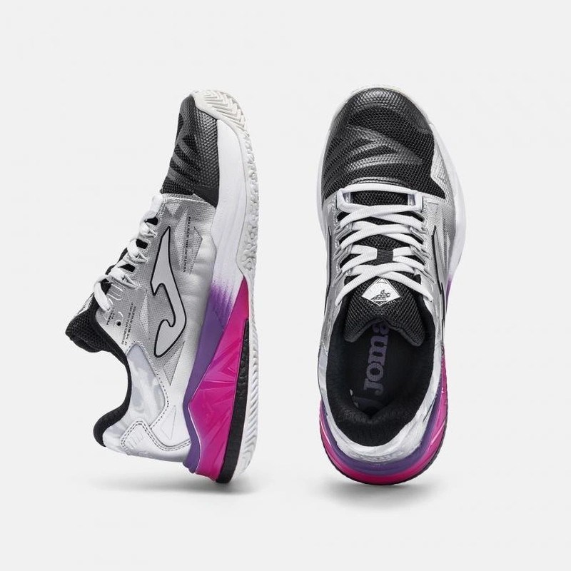 Joma TSPILS2612OM Spin Kadın Padel Ayakkabısı Gümüş/Mor