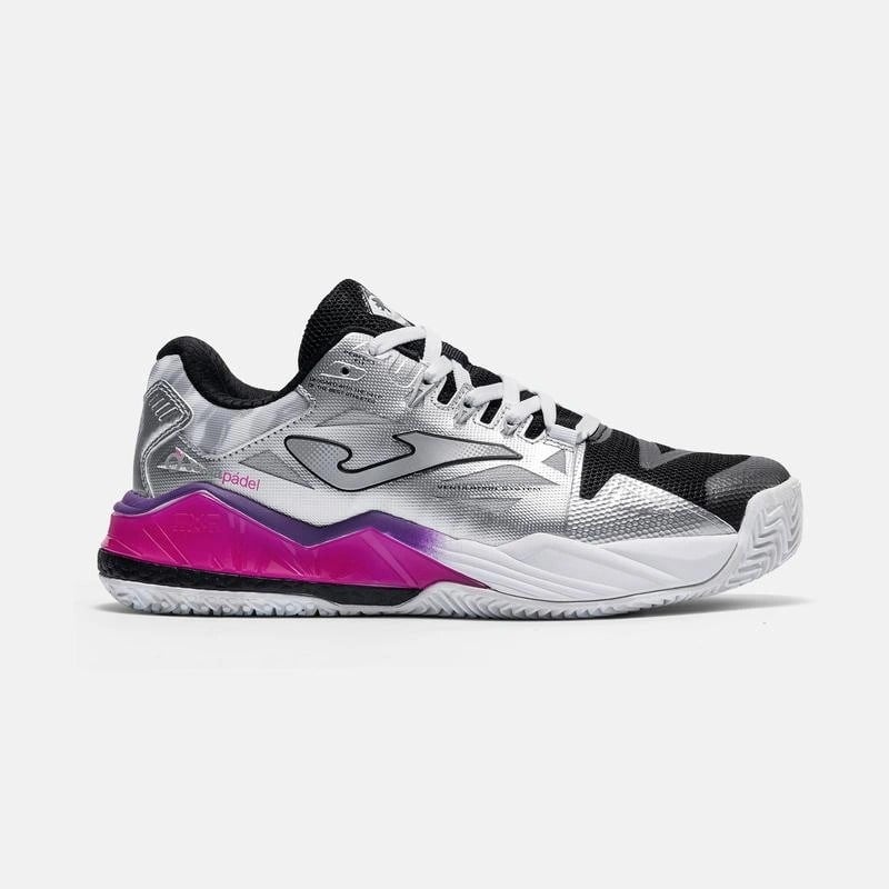 Joma TSPILS2612OM Spin Kadın Padel Ayakkabısı Gümüş/Mor