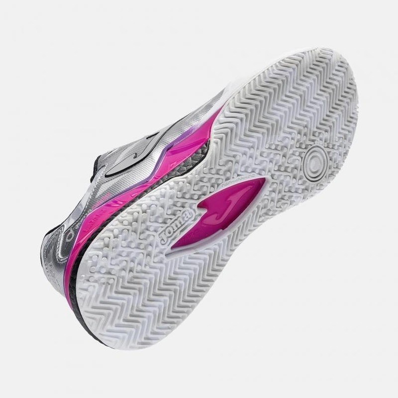 Joma TSPILS2612OM Spin Kadın Padel Ayakkabısı Gümüş/Mor
