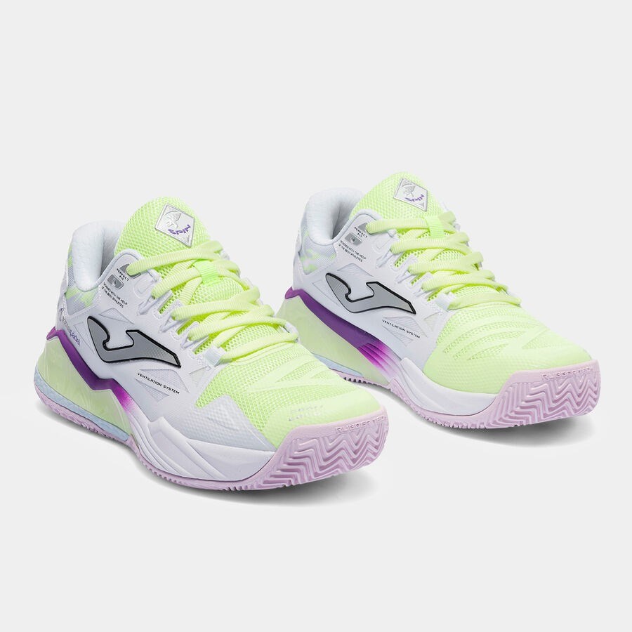 Joma TSPILS2628OM Spin Kadın Padel Ayakkabısı Sarı/Mor