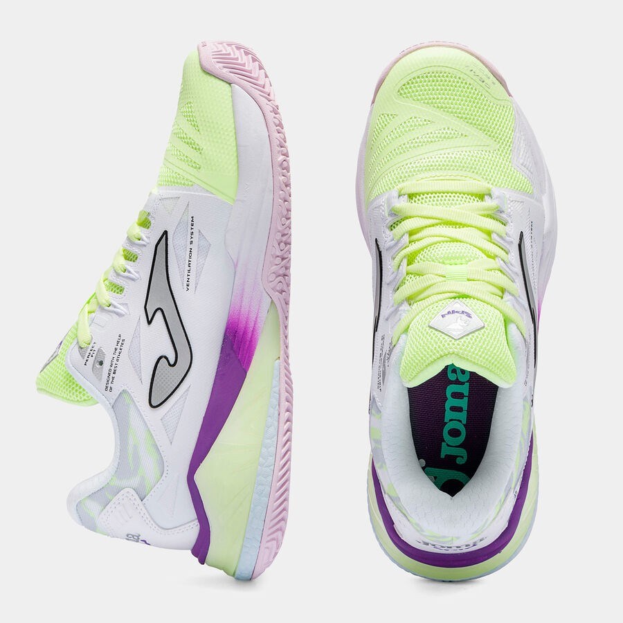 Joma TSPILS2628OM Spin Kadın Padel Ayakkabısı Sarı/Mor