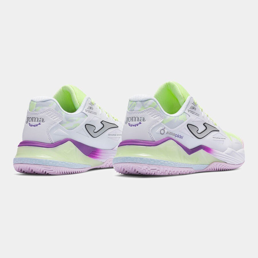 Joma TSPILS2628OM Spin Kadın Padel Ayakkabısı Sarı/Mor