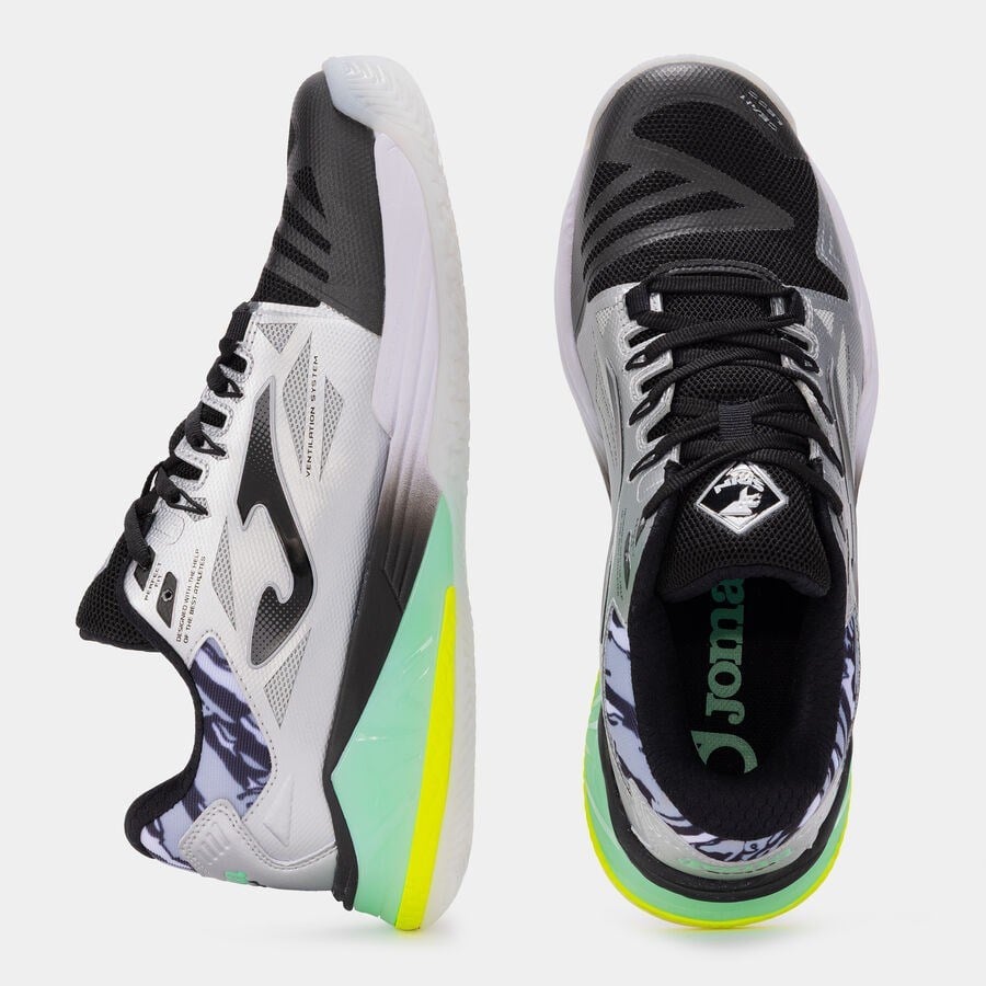 Joma TSPINS2612OM Spin Erkek Padel Ayakkabısı Gri/Sarı