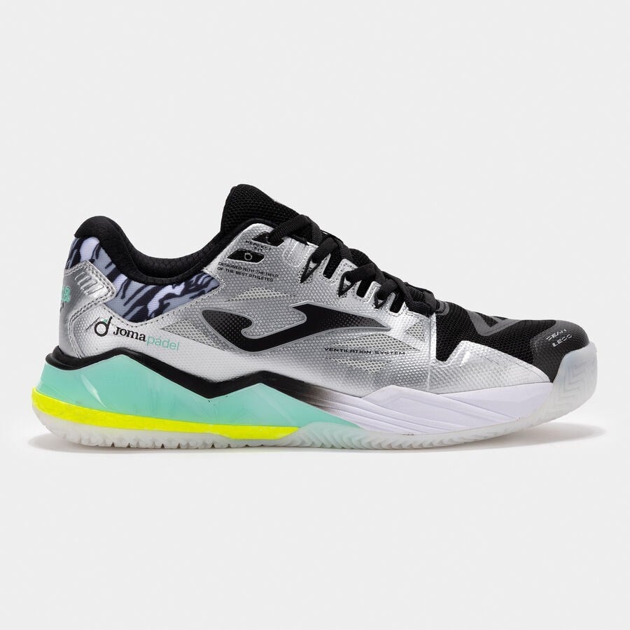 Joma TSPINS2612OM Spin Erkek Padel Ayakkabısı Gri/Sarı