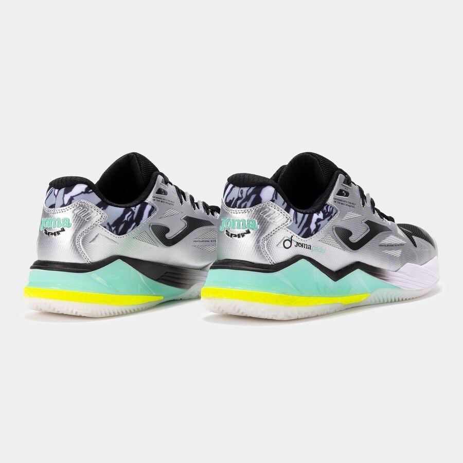 Joma TSPINS2612OM Spin Erkek Padel Ayakkabısı Gri/Sarı