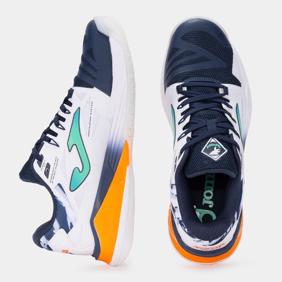 Joma TSPINS2632OM Spin Erkek Padel Ayakkabısı Beyaz/Lacivert