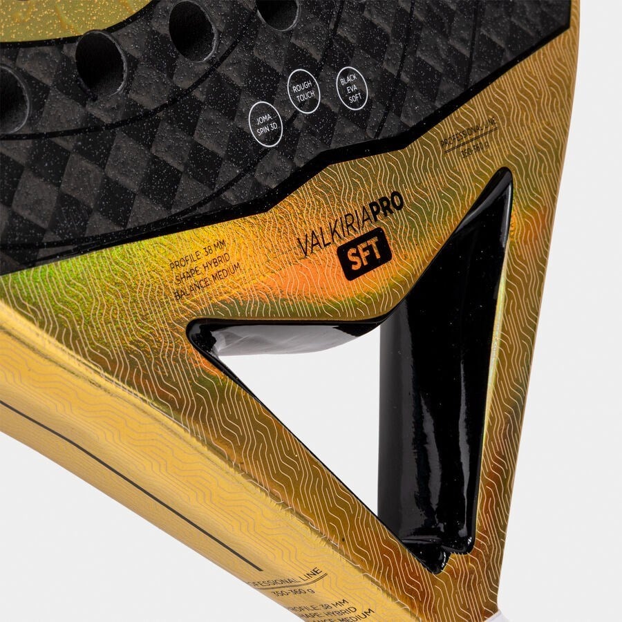Joma Valkiria Pro Sft Padel Raketi Siyah/Altın 401912.109