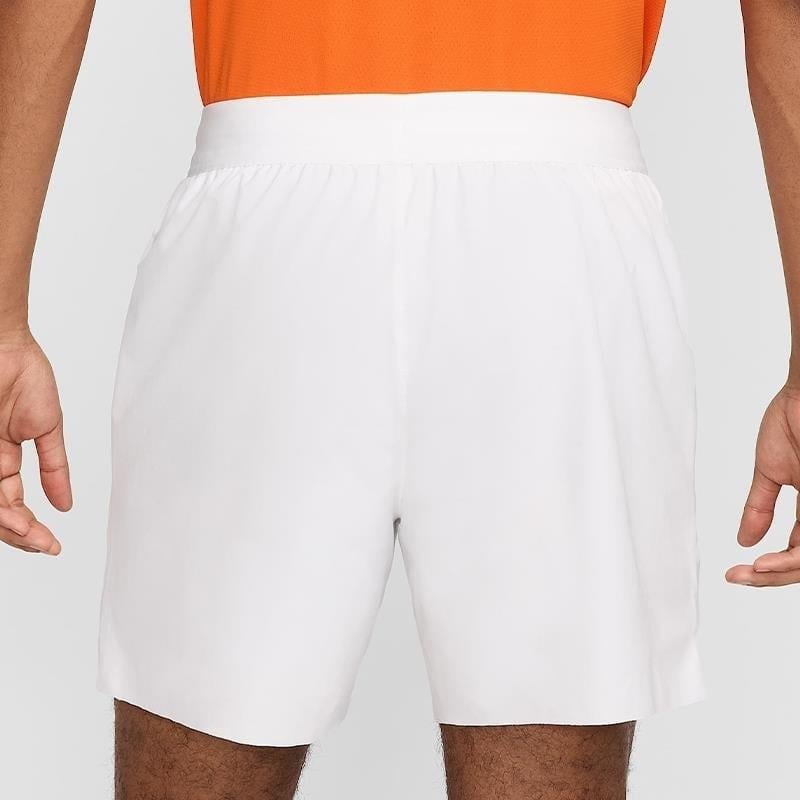 NIKE Court FZ6913-100 Dri-FIT Erkek Beyaz Tenis Şort