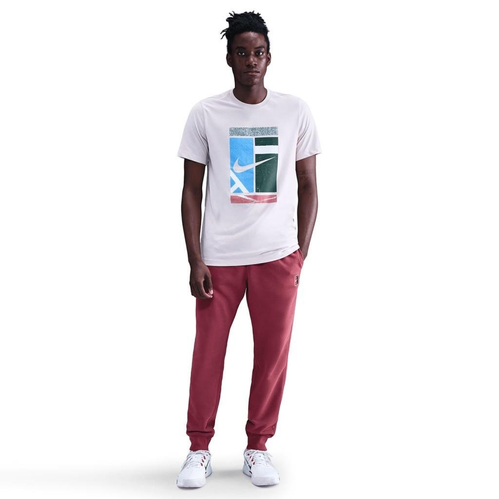 NIKE Court Heritage HM6766-661 Dri-FIT Erkek Bordo Eşofman Altı