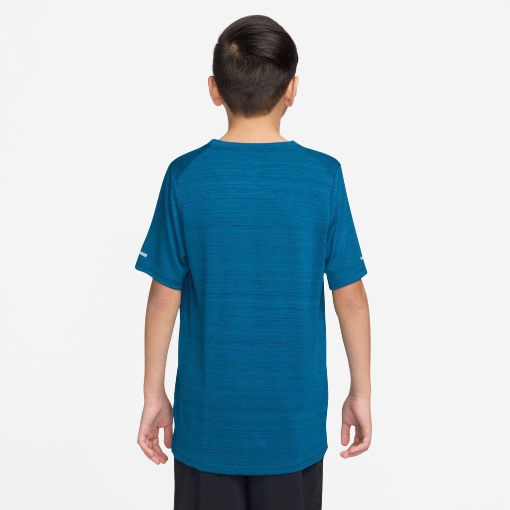 NIKE  DD3055-302 Dri-FIT Miler Older Erkek Çocuk Mavi Tişört