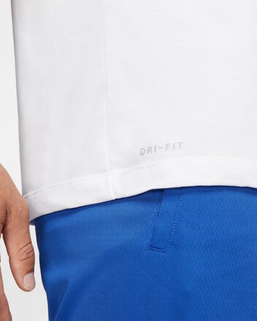 Nike Dri-FIT AR6029-100 Erkek Fitness Tişörtü - Beyaz