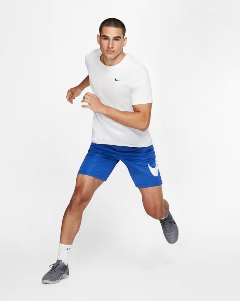 Nike Dri-FIT AR6029-100 Erkek Fitness Tişörtü - Beyaz