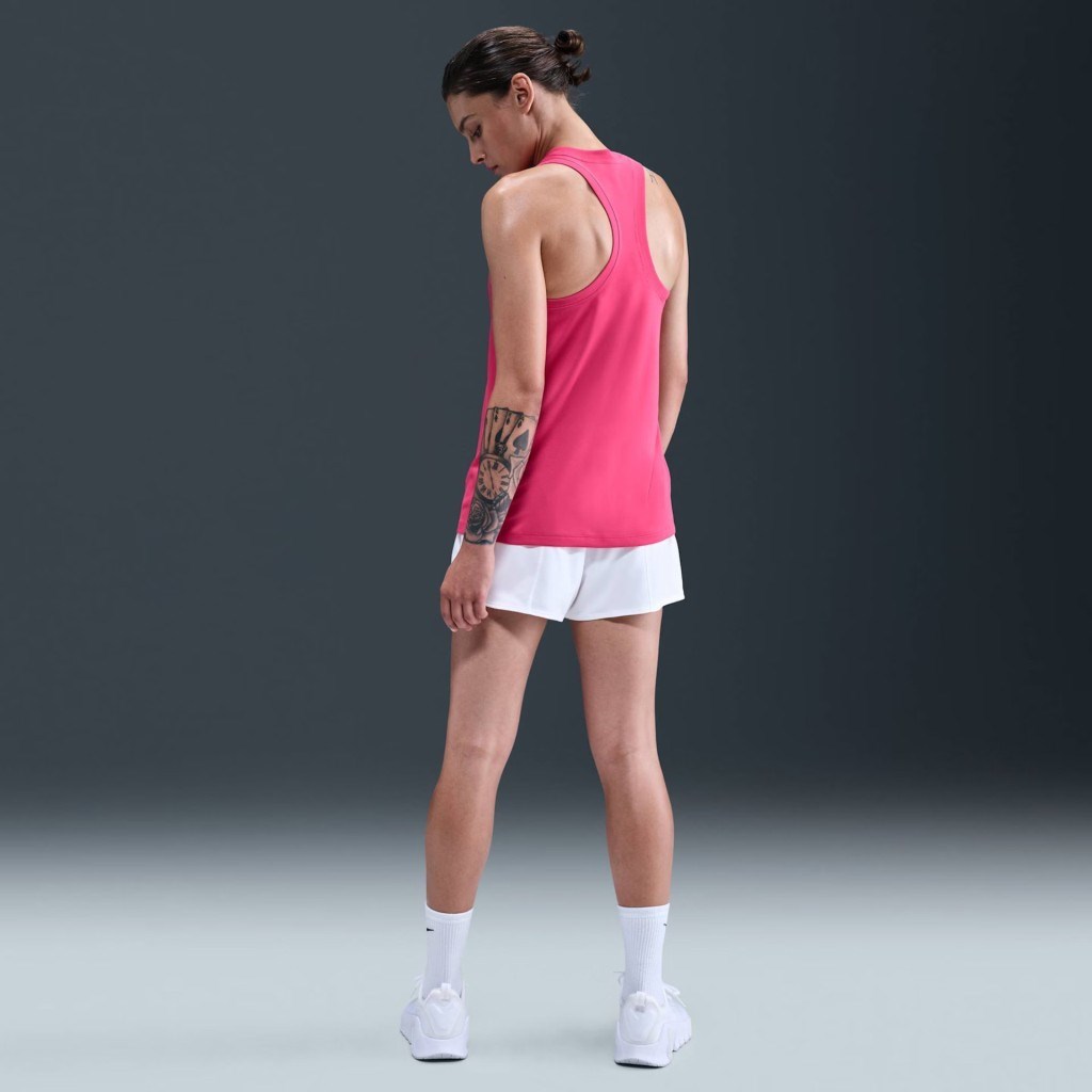 Nike Dri-FIT DX0706-666 Yarışçı Sırtlı Kadın Atleti - Pembe