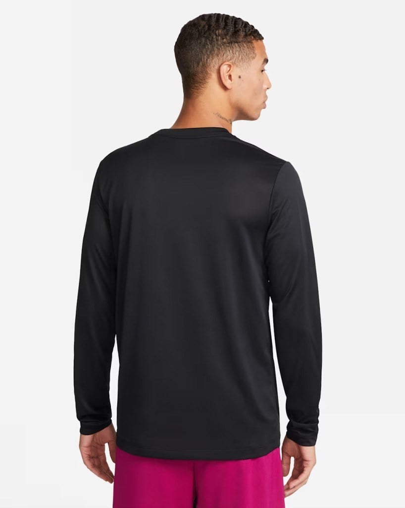Nike Dri-FIT Legend DX0993-010 Erkek Uzun Kollu Tişört - Siyah